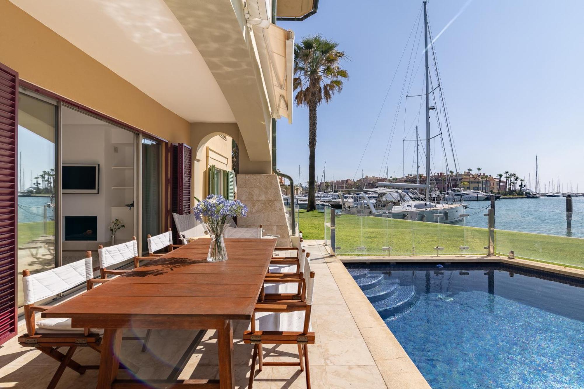 Waterside Apartment In Sotogrande Marina With Private Pool サン・ロケ エクステリア 写真