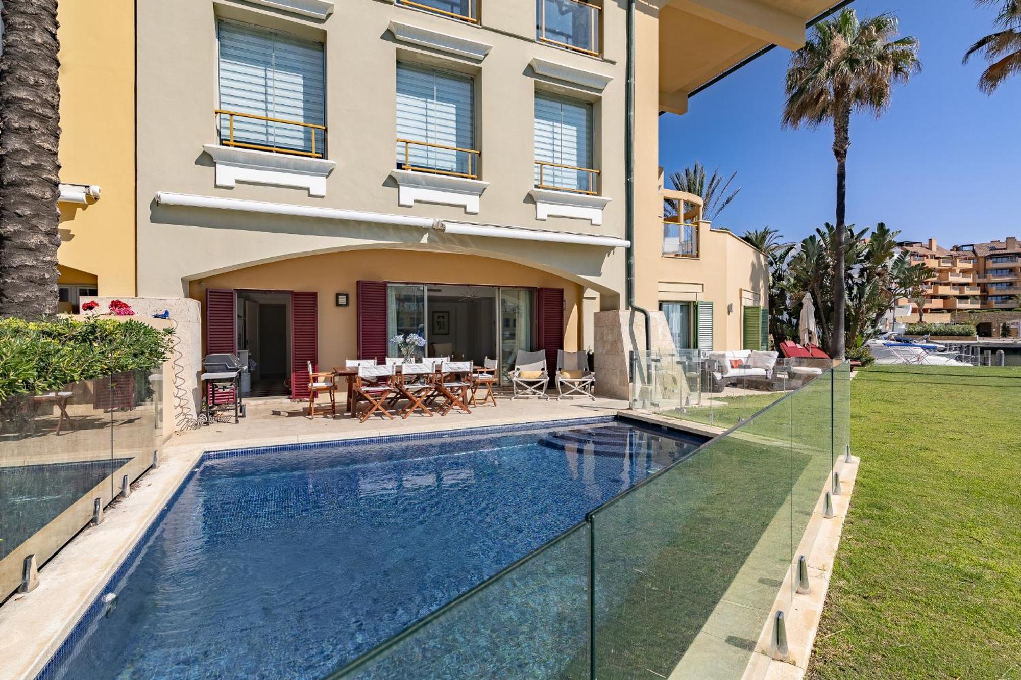 Waterside Apartment In Sotogrande Marina With Private Pool サン・ロケ エクステリア 写真